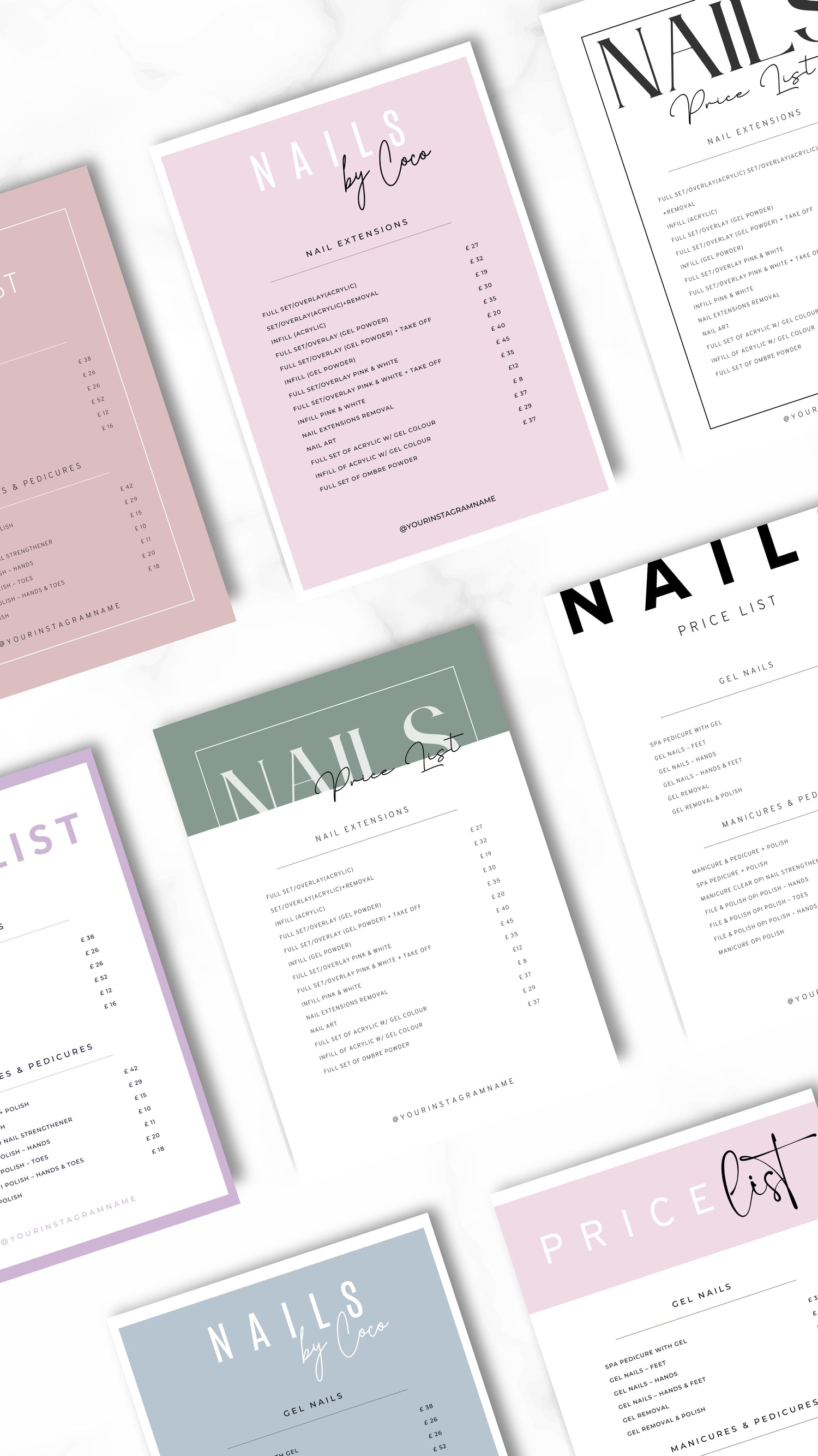 Nail Salon Templates