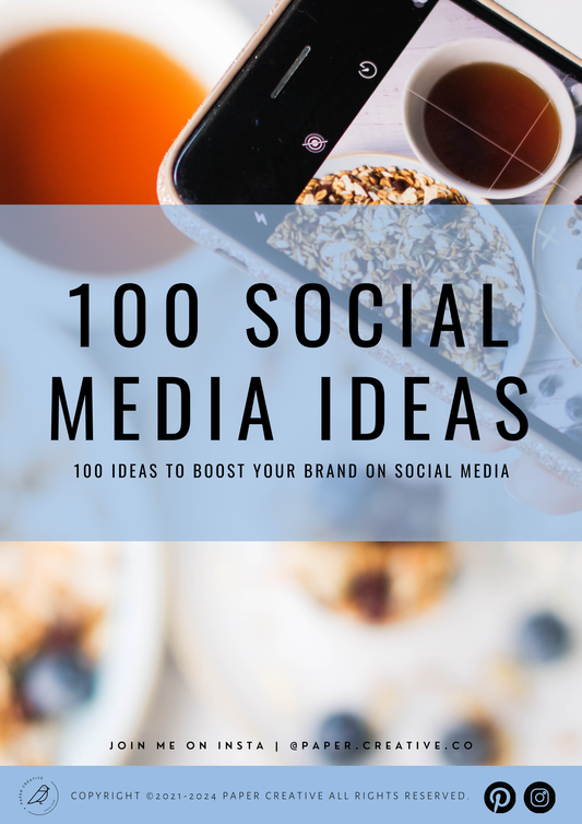 100 Social Media Ideas