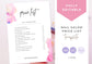 Nail Salon Services Pricing Menu | Pricing Guide | Nail Salon Template | Brochure Template | Business Template | Pretty Petals