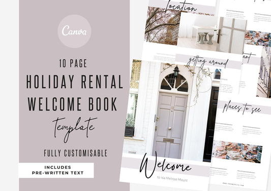 Welcome Book Template | Canva Template | AirBnb | Host Guide | Welcome Book | Home Rental Guidebook | Vacation Guide | Petal