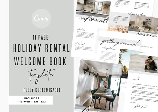 Airbnb Welcome Book | AirBnb | VRBO | Welcome Book | Airbnb Printable | Home Rental Guidebook | Vacation Guide | Airbnb Host | Willow