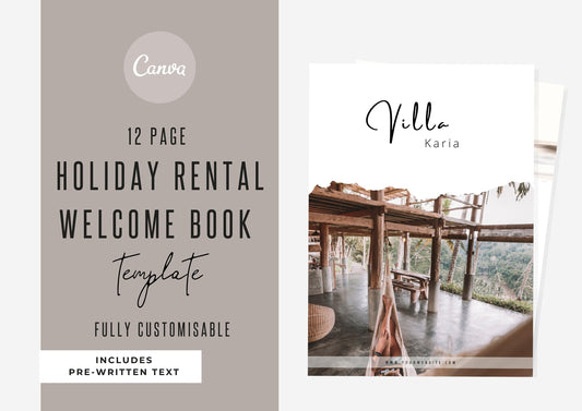 Welcome Book Template | Canva Template | AirBnb | Host Guide | Welcome Book | Home Rental Guidebook | Vacation Guide | Island Dreams