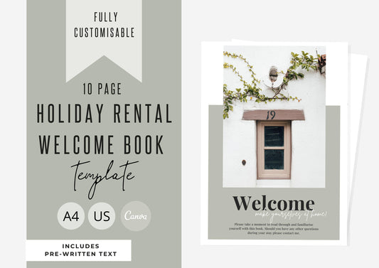 airbnb welcome book template | Airbnb welcome book | air bnb welcome book | vacation rental welcome book template | Azure