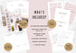 The Ultimate Airbnb Host Bundle Template made in Canva | Welcome Guidebook | Essential House signs & Cleaning Checklists | Bubblegum Rose