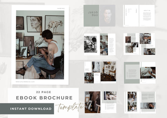 eBook Template|Portfolio Template|Brochure Template|Business Template|Magazine Template|Portfolio| Artist