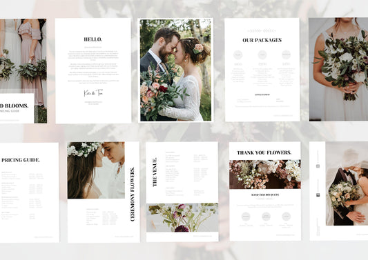 Effortless and Elegant Floral Pricing: Editable Wedding Florist Pricing Guide, Simplify Your Business with this Pre-Written Pricing Template