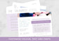 Aftercare Instructions postcard templates | Salon Services  | Pricing Guide | Hair Salon Template |  | digital download | Pastel Pop