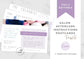 Aftercare Instructions postcard templates | Salon Services  | Pricing Guide | Hair Salon Template |  | digital download | Pastel Pop