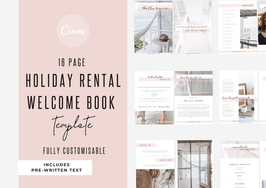 AirBnb Welcome Book Template | AirBnb | VRBO | HomeAway | Editable Home Rental Book | Home Rentals | Nova