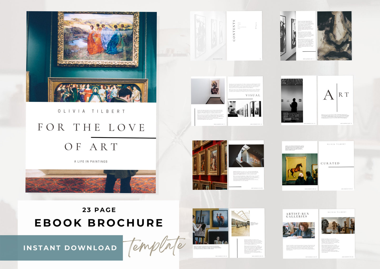 eBook Template|Portfolio Template|Brochure Template|Business Template|Magazine Template|Portfolio| For the Love of Art