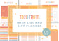 Wish List and Gift Planner, Gift Budget Planner Instant Download Tooti frutti