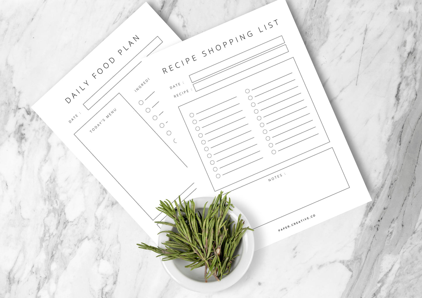 Recipe Cards and Menu Planner, Family Recipe Planner, instant download, 1.0