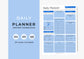 Daily Planner, Daily To Do List for Work and Home, Productivity Planner, Undated Planner, Three sizes A5 A4 and US Letter Carolina Blue