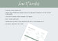 Florist Invoice Template | Services Invoice | Fully Editable | Instant Download |  Printable | Digital Download | Minimal | Green breeze