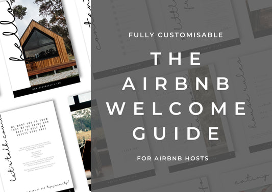 Pre-written Airbnb Guest Welcome book, fully editable to suit any holiday rental, all your information in one place, Woodland Barn