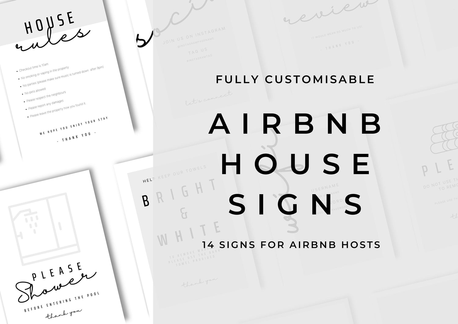 Airbnb Signs and Posters