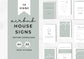 Airbnb House Signs! Stylish Editable Templates for your Airbnb, Key information signs and posters, Silver Sage