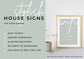 Airbnb House Signs! Stylish Editable Templates for your Airbnb, Key information signs and posters, Silver Sage