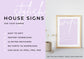 Airbnb House Signs! Stylish Editable Templates for your Airbnb, Key information signs and posters, Lilac Fields