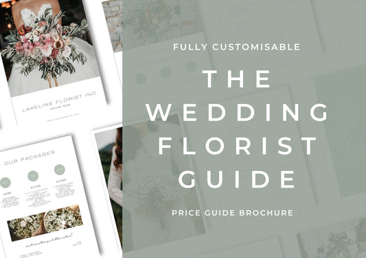 Wedding Florist Pricing Guide , Pricing pages and booklet for Florists, Business Templates for wedding florists. Magnolia