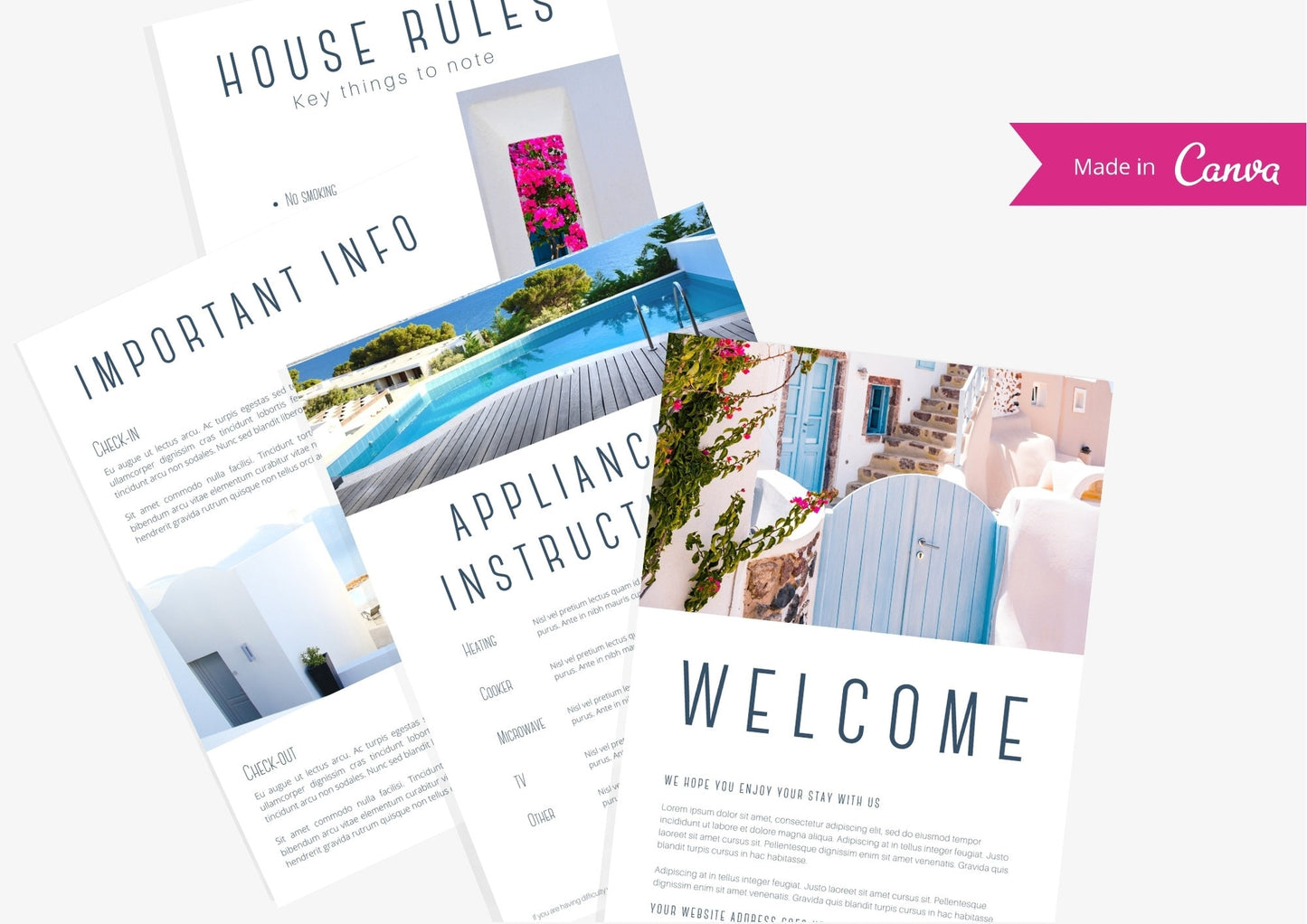 Airbnb Host Welcome Book Template for Guests