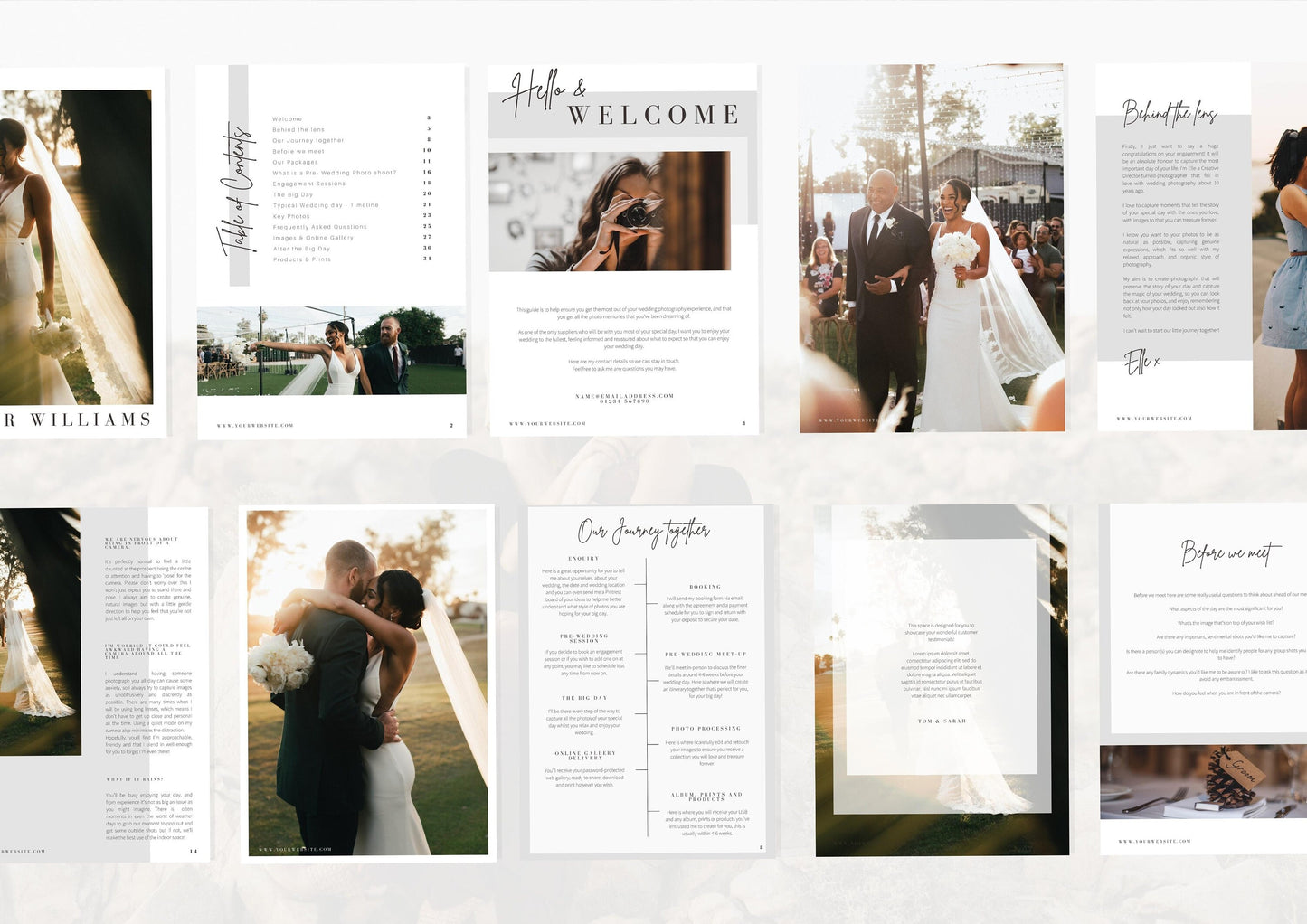 Photography Pricing Guide Wedding Template Pricing Brochure Whisp in Love