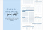 Debt Repayment Planner! Debt Tracker, Printable Planner, Debt planning, Steel Blue