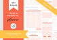 Debt and Finance Planner Bundle US Letter Tangerine